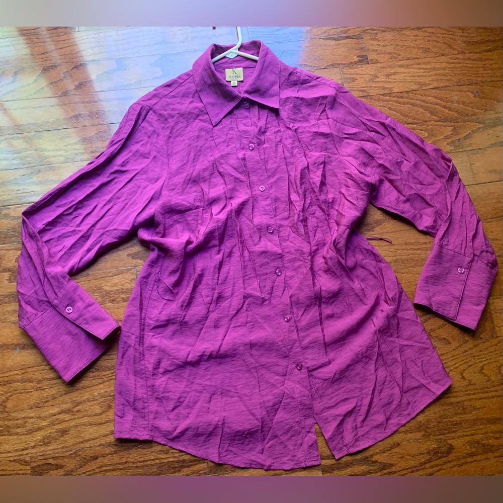 Women’s Kasper Purple Shirt Size XL